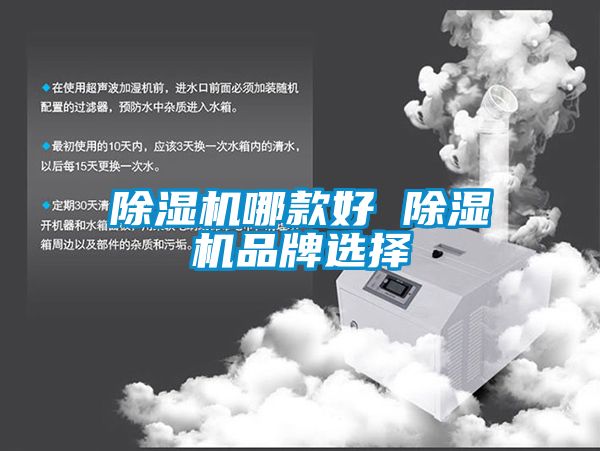 除濕機哪款好 除濕機品牌選擇