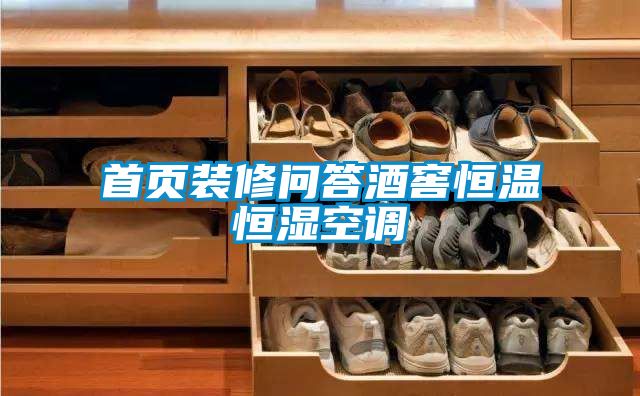 首頁裝修問答酒窖恒溫恒濕空調