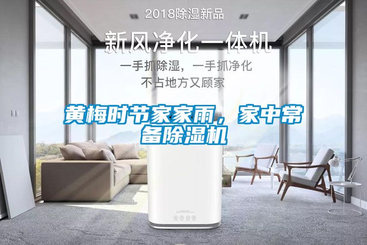 黃梅時節家家雨，家中常備除濕機