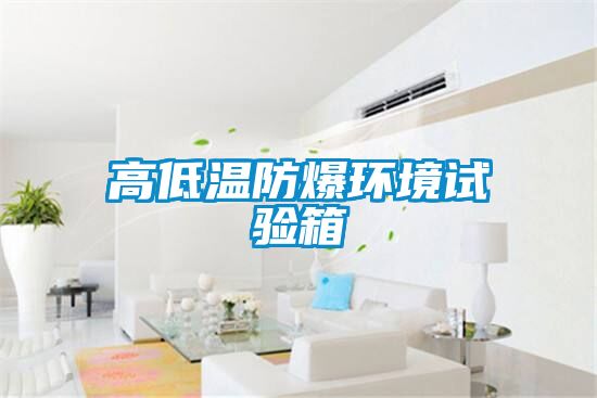 高低溫防爆環境試驗箱