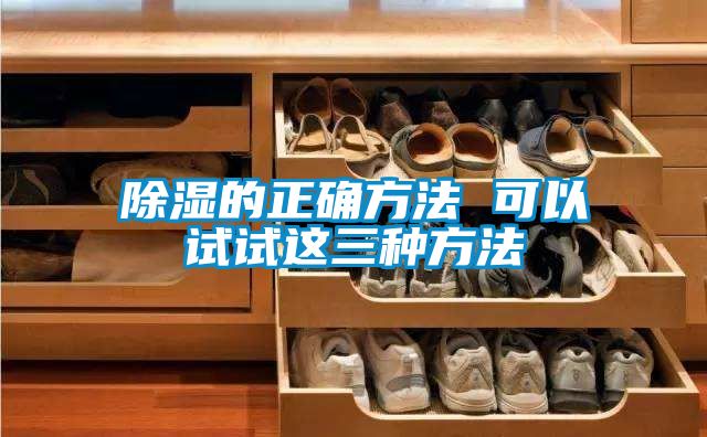 除濕的正確方法 可以試試這三種方法