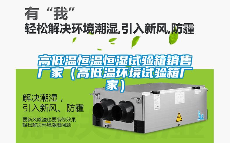 高低溫恒溫恒濕試驗箱銷售廠家（高低溫環境試驗箱廠家）