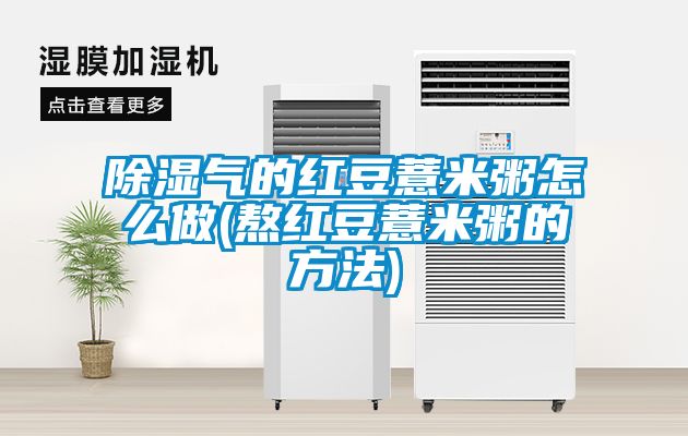 除濕氣的紅豆薏米粥怎么做(熬紅豆薏米粥的方法)