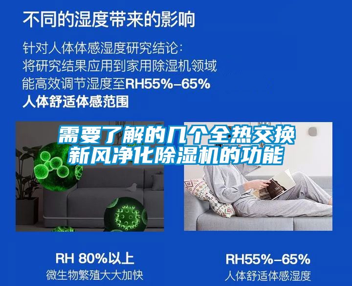 需要了解的幾個全熱交換新風凈化除濕機的功能