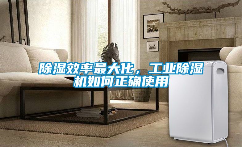 除濕效率最大化，工業除濕機如何正確使用