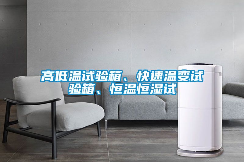 高低溫試驗箱、快速溫變試驗箱、恒溫恒濕試