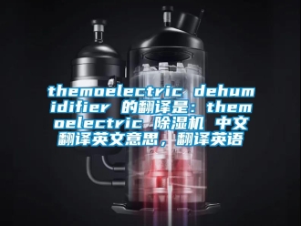 企業(yè)新聞themoelectric dehumidifier 的翻譯是：themoelectric 除濕機(jī) 中文翻譯英文意思，翻譯英語