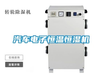 知識百科汽車電子恒溫恒濕機