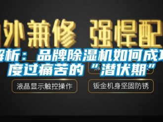 常見問題解析：品牌除濕機如何成功度過痛苦的“潛伏期”