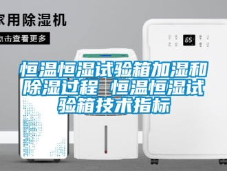 知識(shí)百科恒溫恒濕試驗(yàn)箱加濕和除濕過(guò)程 恒溫恒濕試驗(yàn)箱技術(shù)指標(biāo)