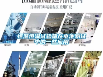 知識百科恒溫恒濕試驗箱在電池測試中的一些應用
