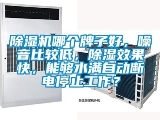 行業(yè)新聞除濕機哪個牌子好，噪音比較低，除濕效果快，能夠水滿自動斷電停止工作？