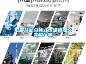 知識百科低碳節能分體式恒溫恒濕交變箱廠家