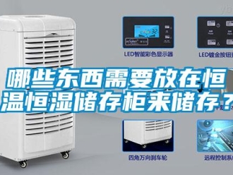 知識百科哪些東西需要放在恒溫恒濕儲存柜來儲存？