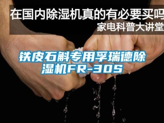 行業新聞鐵皮石斛專用孚瑞德除濕機FR-30S