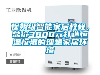 常見問題保姆級智能家居教程，總價3000元打造恒溫恒濕的理想家居環境