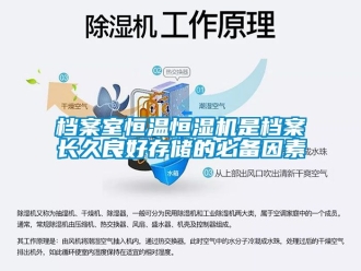 知識百科檔案室恒溫恒濕機是檔案長久良好存儲的必備因素