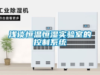 知識百科淺談恒溫恒濕實驗室的控制系統