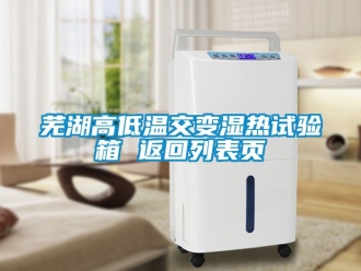 常見問題蕪湖高低溫交變濕熱試驗箱 返回列表頁