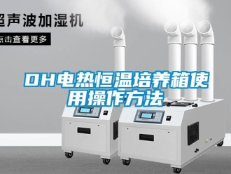 常見問題DH電熱恒溫培養箱使用操作方法