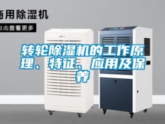 常見問題轉輪除濕機的工作原理、特征、應用及保養
