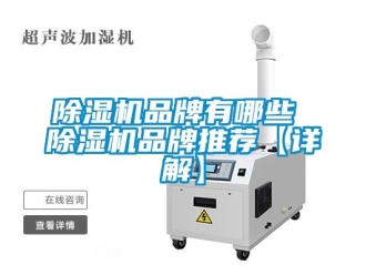 企業(yè)新聞除濕機品牌有哪些 除濕機品牌推薦【詳解】