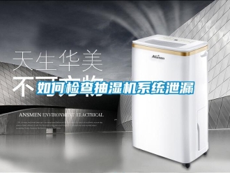 常見問題如何檢查抽濕機系統泄漏