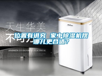 知識百科位置有講究 家中除濕機擺哪兒更合適？