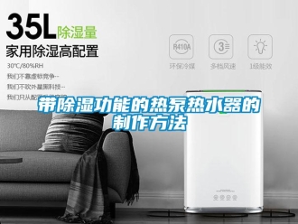 行業(yè)新聞帶除濕功能的熱泵熱水器的制作方法