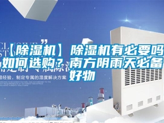 企業新聞【除濕機】除濕機有必要嗎？如何選購？南方陰雨天必備好物