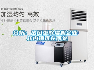 企業(yè)新聞分析：出口型除濕機企業(yè) 轉(zhuǎn)內(nèi)銷難在何處