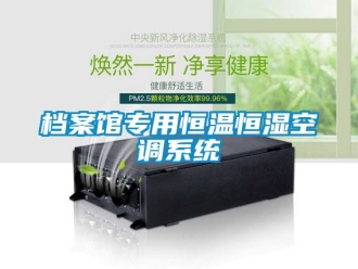 知識百科檔案館專用恒溫恒濕空調系統