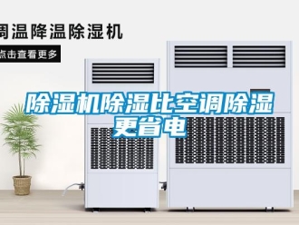 企業新聞除濕機除濕比空調除濕更省電