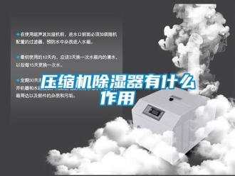行業新聞壓縮機除濕器有什么作用