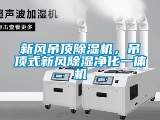 知識百科新風吊頂除濕機，吊頂式新風除濕凈化一體機