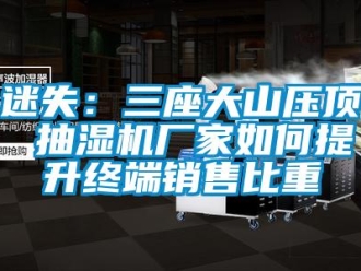 常見問題迷失：三座大山壓頂 抽濕機廠家如何提升終端銷售比重