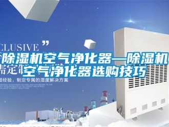 行業新聞除濕機空氣凈化器—除濕機空氣凈化器選購技巧