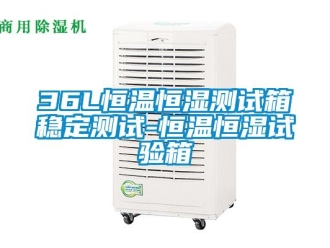 常見問題36L恒溫恒濕測試箱穩(wěn)定測試-恒溫恒濕試驗箱