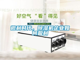 常見問題微利時代，除濕機企業如何盈利