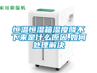 知識百科恒溫恒濕箱濕度降不下來是什么原因,如何處理解決