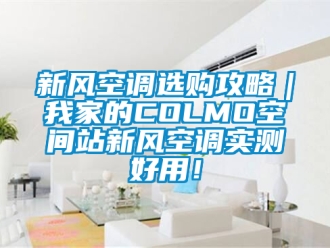 企業新聞新風空調選購攻略｜我家的COLMO空間站新風空調實測好用！