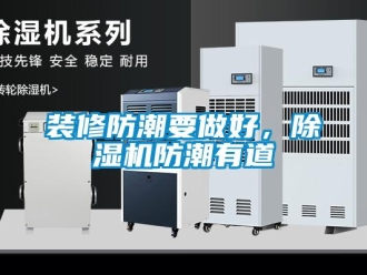 知識百科裝修防潮要做好，除濕機防潮有道