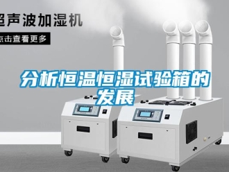 知識百科分析恒溫恒濕試驗箱的發展