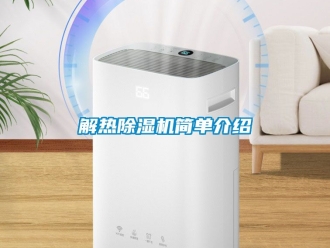 行業(yè)新聞解熱除濕機(jī)簡(jiǎn)單介紹