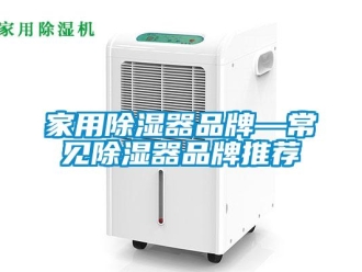 行業新聞家用除濕器品牌—常見除濕器品牌推薦