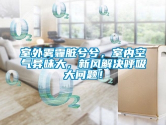 常見問題室外霧霾臟兮兮，室內空氣異味大，新風解決呼吸大問題！