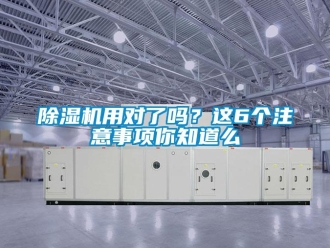 常見問題除濕機用對了嗎？這6個注意事項你知道么