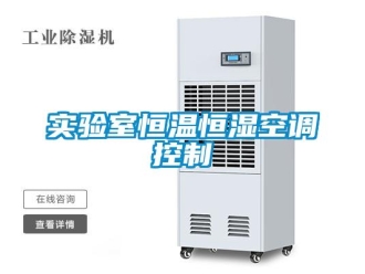 知識百科實驗室恒溫恒濕空調控制