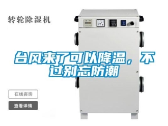 知識百科臺風(fēng)來了可以降溫，不過別忘防潮