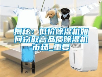 行業新聞揭秘：低價除濕機如何竊取高品質除濕機市場_重復
